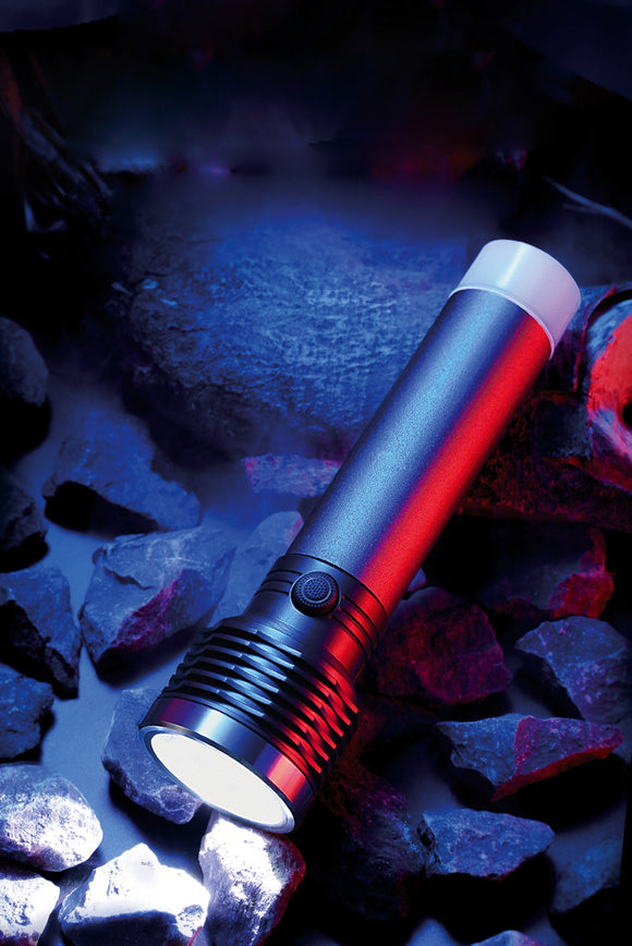 Lampe torche Platinet 3W 1200mAh, grise (45772)