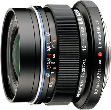 Appareils photo - accessoires objectif olympus zuiko digital ed 12 mm f/2.0 noir  v311020be001  timbre vert 018 lei