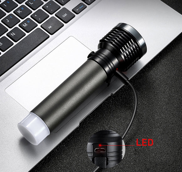 Lampe torche Platinet 3W 1200mAh, grise (45772)