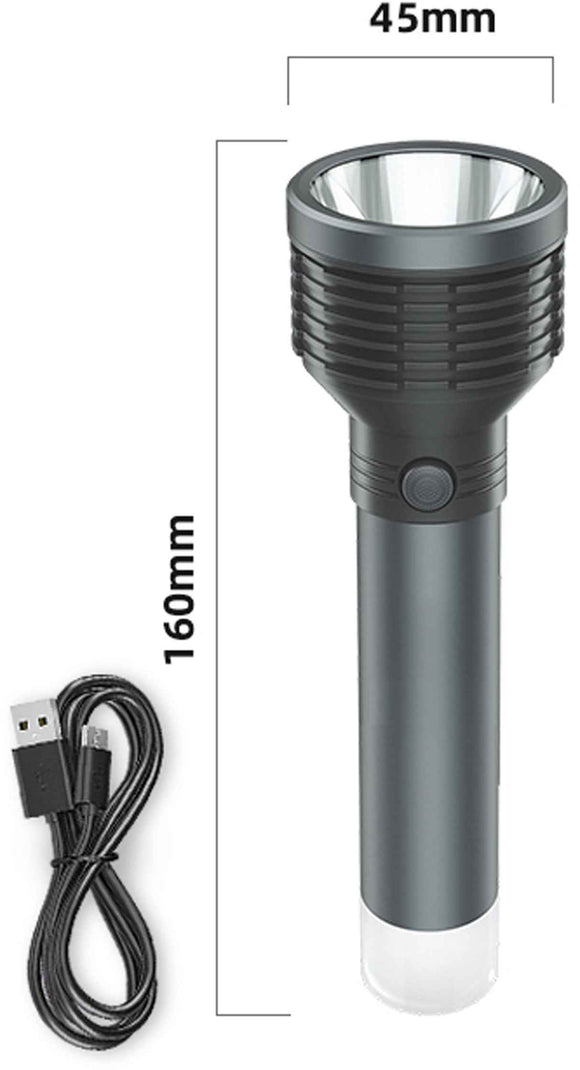 Lampe torche Platinet 3W 1200mAh, grise (45772)