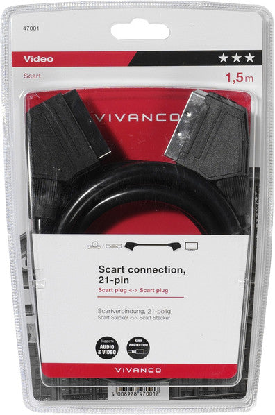 Vivanco cable SCART - SCART 1.5m (47001)