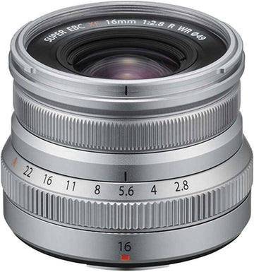 Objectif Fujifilm Fujinon XF 16 mm f/2,8 R WR, argent