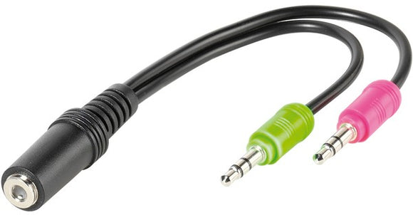 Adaptateur Vivanco 3,5 mm - 2 x 3,5 mm (45511)
