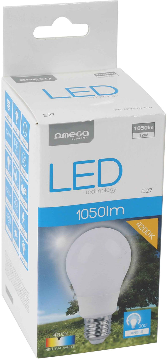 Ampoule LED Omega E27 12W 4200K (43029)