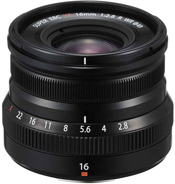 Objectif Fujifilm Fujinon XF 16 mm f/2,8 R WR, noir