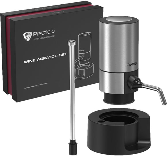 Distributeur de vin électrique à piles avec tube en acier inoxydable