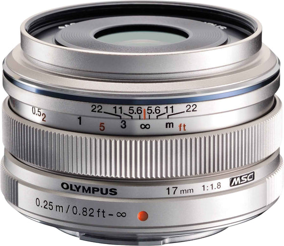 APPAREILS PHOTO - Accessoires Olympus Objectif argent Olympus M.ZUIKO DIGITAL 17 mm 1:1:8 "V311050SE000" (timbre vert 0,18 lei)