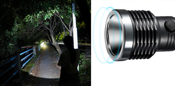 Lampe torche Platinet 3W 1200mAh, grise (45772)