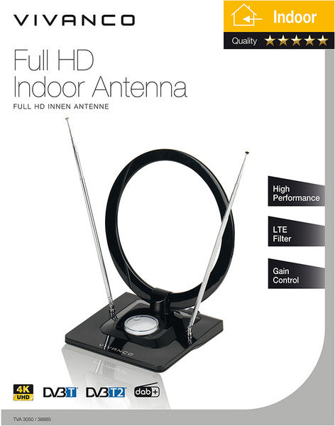 Antenne intérieure Vivanco TVA3050 (38885)