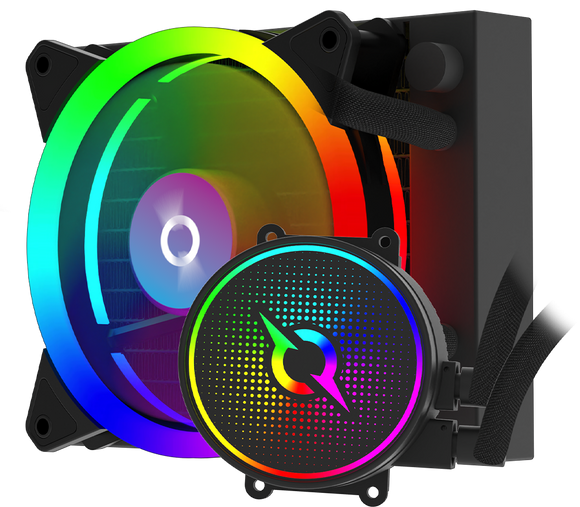 Refroidisseur de processeur aquarius 120 aio noir argb