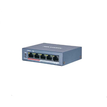 Commutateur PoE HIKVISION, 10/100 x 5 ports, sans SFP, boîtier métallique, « DS-3E0105P-E/M(B) » (tampon vert 2 lei)