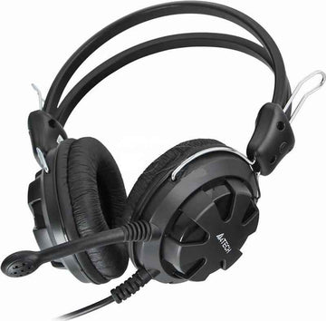 CASQUE A4tech, « ComfortFIt », filaire, standard, usage multimédia, microphone sur la perche, connexion via Jack 3,5 mm x 2, noir, « HS-28-1 », (timbre vert 0,8 lei)