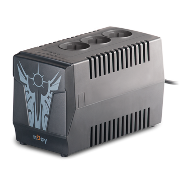 AVR NJOY, « PALADIN », AVR à onde sinusoïdale simulée, 1 000 VA/500 W, universel x 3, « PWAV-10003PL-AZ01B » (timbre vert 11 lei)