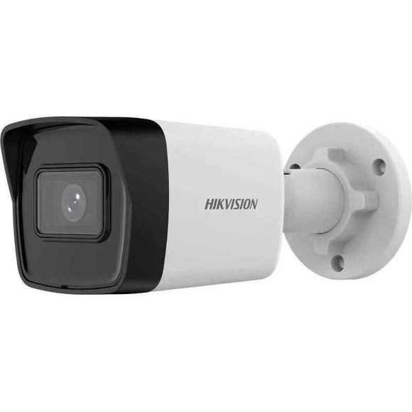 CAMÉRA IP Hikvision, balle pour. intérieur | extérieur, portée IR 30 m, objectif fixe 2,8 mm, 4 Mpx, microphone, PoE, boîtier en métal et plastique, emplacement pour carte SD « DS-2CD1043G2-IUF28 » (timbre vert 0,8 lei)
