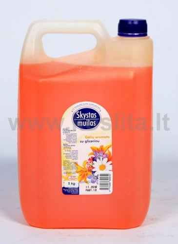Savon liquide à la glycérine, parfum floral 5l