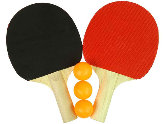 Housse pour bâtons de ping-pong en bois avec 3 balles