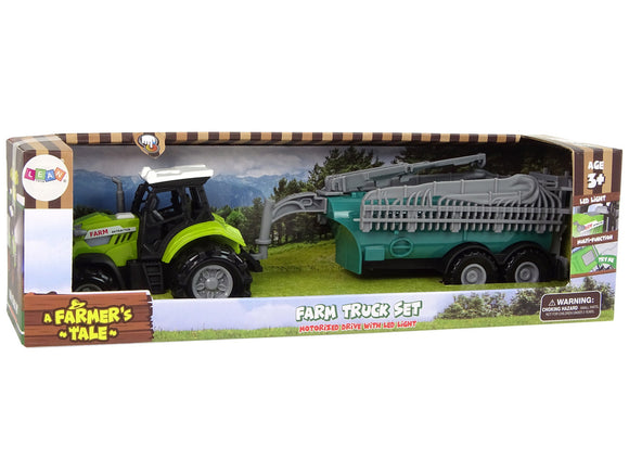 Tracteur agricole avec pulvérisateur farm sound green