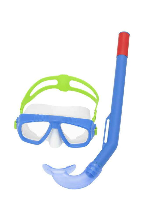 Masque de plongée avec tuba bleu marine Bestway 24018
