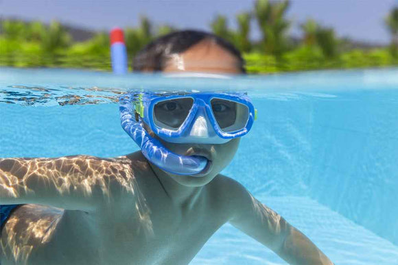 Masque de plongée avec tuba bleu marine Bestway 24018