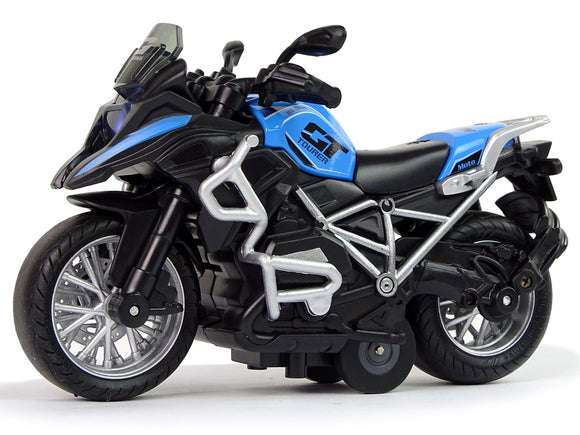 Moto gt bleue 1:14 drive son et lumières rétroéclairés