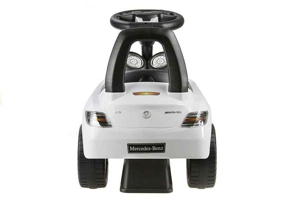 Mercedes-Benz SLS AMG White - Kids Push Along Ride On Car
