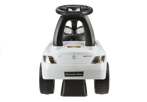 Mercedes-Benz SLS AMG White - Kids Push Along Ride On Car