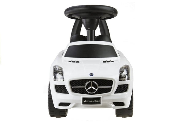 Mercedes-Benz SLS AMG White - Kids Push Along Ride On Car