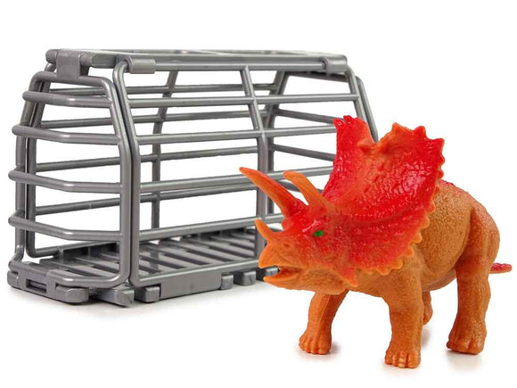 Voiture de transport de dinosaures verts à monter soi-même