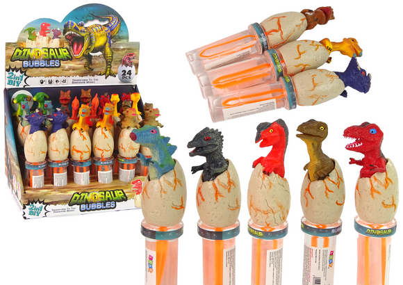 Bulles de savon Dinosaures 18 cm Couleurs variées