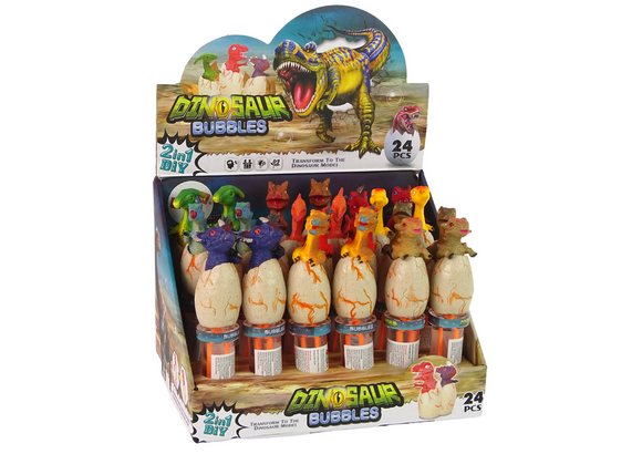 Bulles de savon Dinosaures 18 cm Couleurs variées