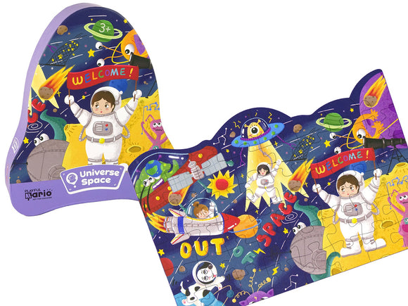 Puzzle espace planètes ufo 48 pièces