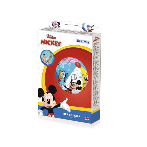 Ballon de plage gonflable Mickey Mouse 51 cm Bestway 91098