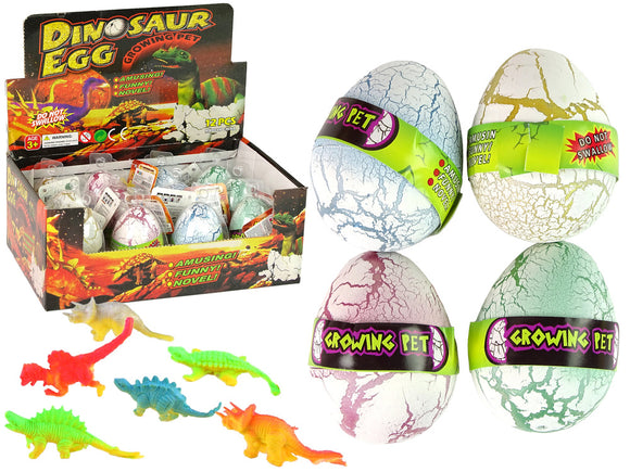 Hatching Magic Dinosaur Egg Growing 6 cm White.