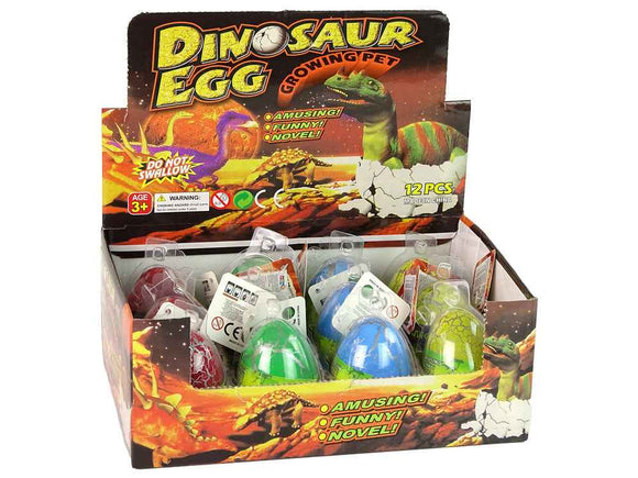 Oeuf de dinosaure magique à couver grandissant de 6 cm coloré.