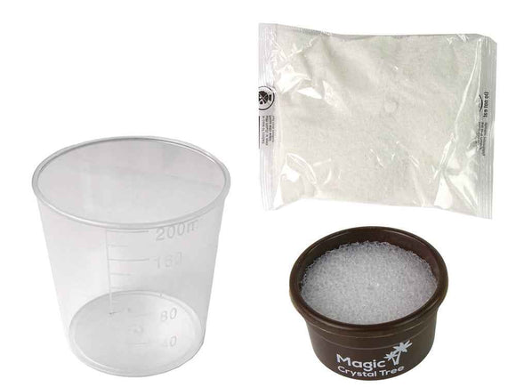 Expériences de croissance de cristaux d'or avec l'arbre magique