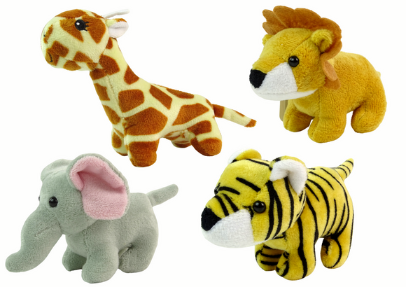 Mini peluche animal 4 modèles