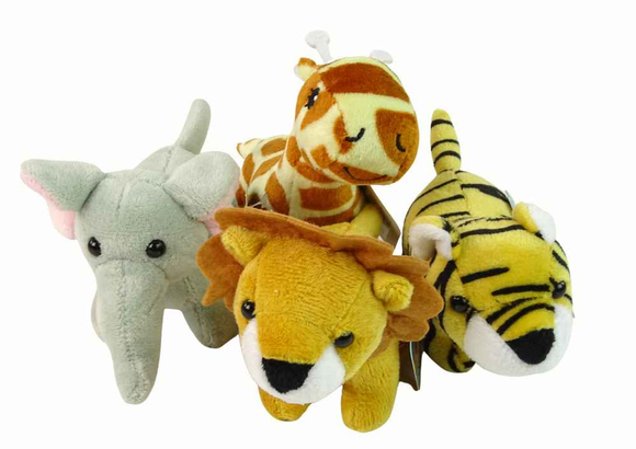 Mini peluche animal 4 modèles