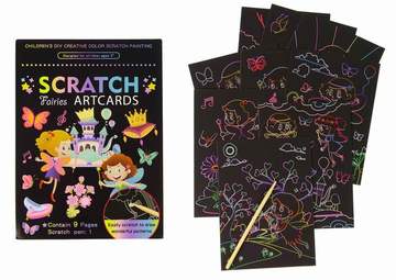 Livre de coloriage à gratter pour enfants Fée