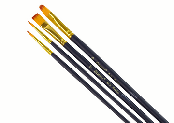 Ensemble de pinceaux d'artiste 4 formes