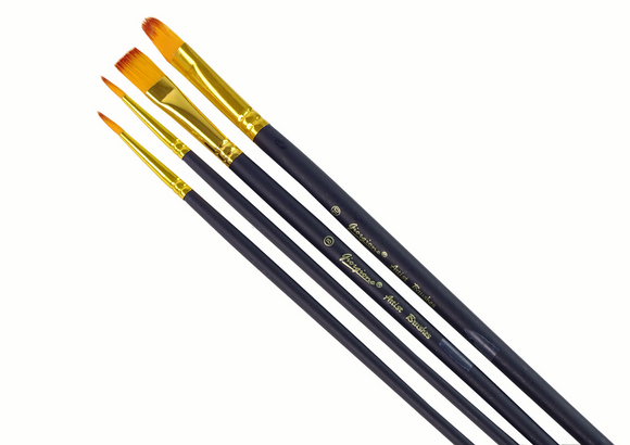 Ensemble de pinceaux d'artiste 4 formes