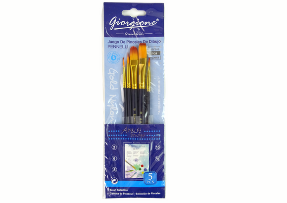 Ensemble de pinceaux d'artiste 7 formes