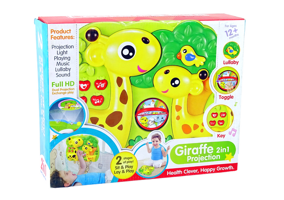Projecteur 2 en 1 Girafe - Suspension de lit pour bébé