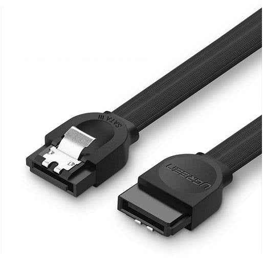 CABLU de date Ugreen, "US217", SATA 3(T) la SATA 3(T), 0.5m, negru "30796" (timbru verde 0.08 lei) - 6957303837960