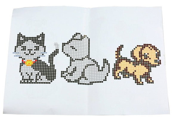 Mosaic Beads Set Dog and Cat 6000pcs