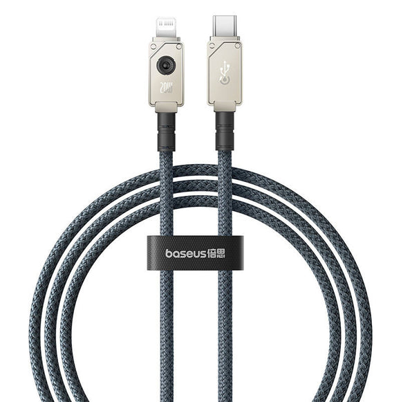 Câble usb-c vers ip incassable baseus 1 m 20 w blanc