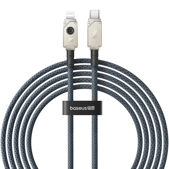 Baseus Unbreakable USB C to iP cable 2 m 20 W Black
