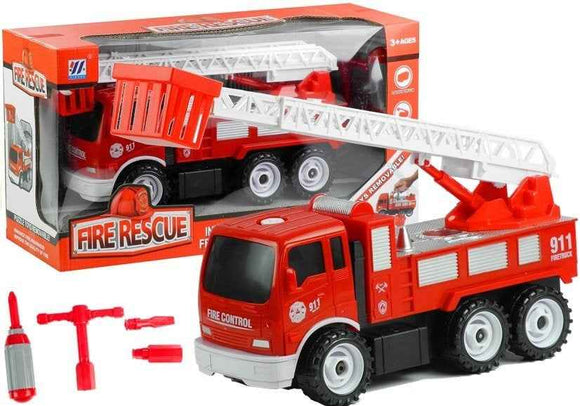 Camion de pompiers démontable Petit mécanicien Clé à molette Tournevis