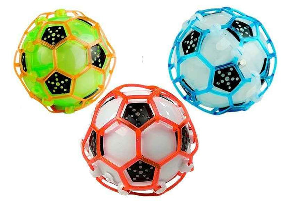 Ballon de football sautant et dansant, jeu lumineux