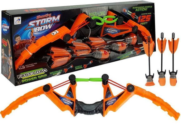 Set arc 3 flèches sport orange 58 cm