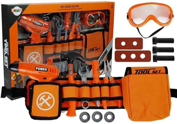 Handyman Set Belt Drill Screwdriver Pliers Hammer